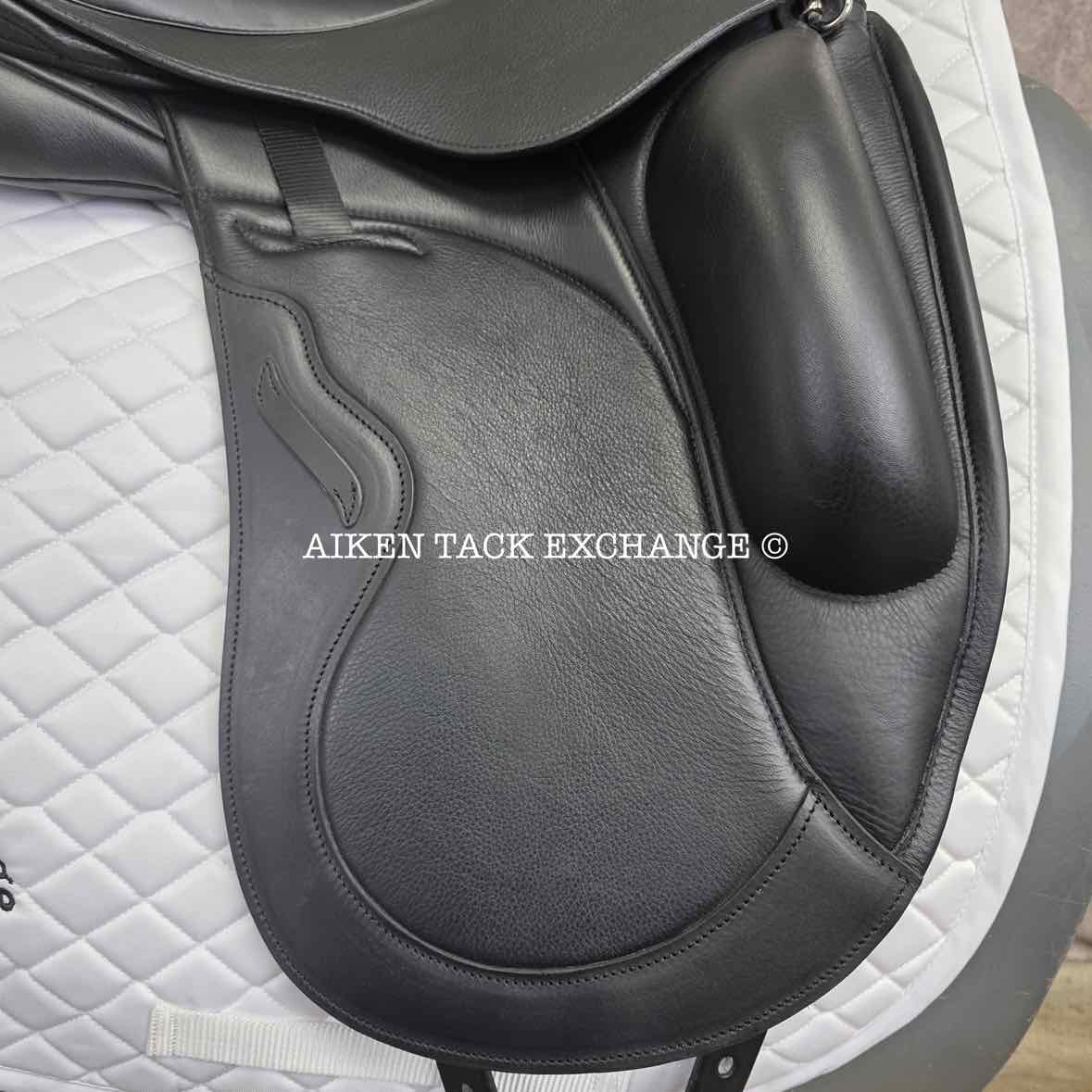 2023 Envy by Custom Saddlery Aurora Monoflap Dressage Saddle, 18" Seat, Adjustable Tree, Wool Flocked Panels
