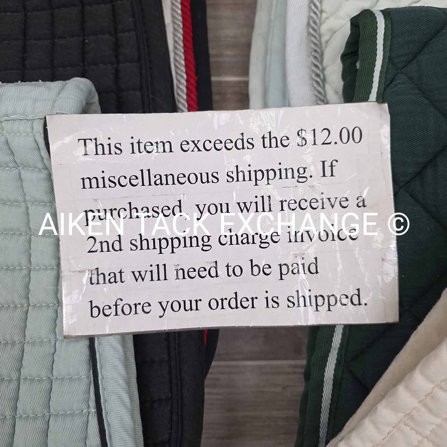 BARGAIN BUNDLE: 8 English Saddle Pads