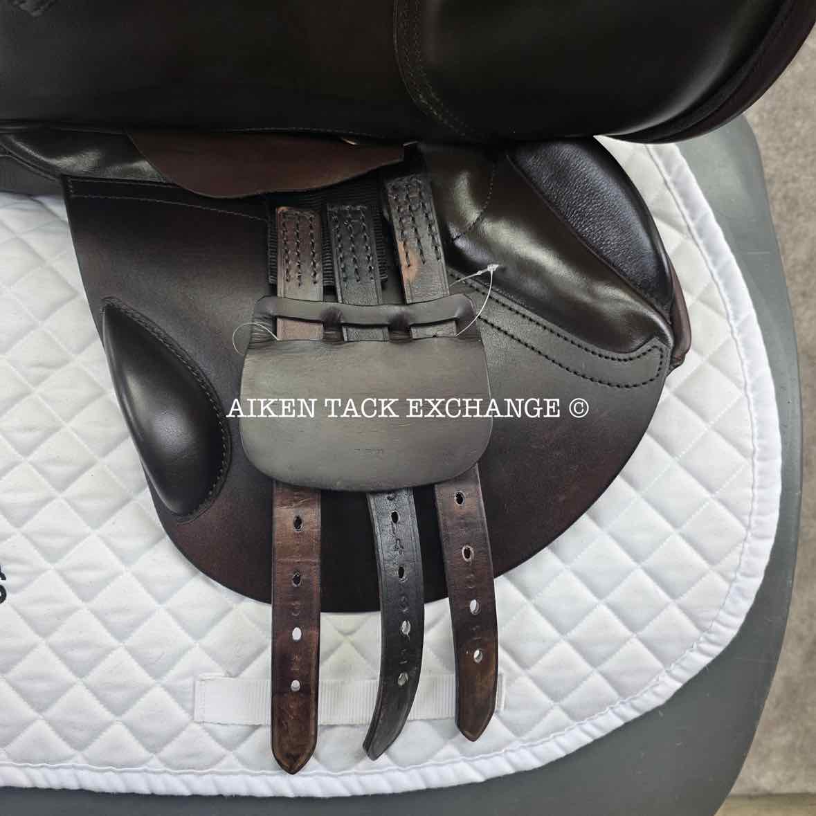 2019 Custom Saddlery Monte Carlo Jump Saddle, 17.5" Seat, Adjustable Tree, Wool Flocked Panels
