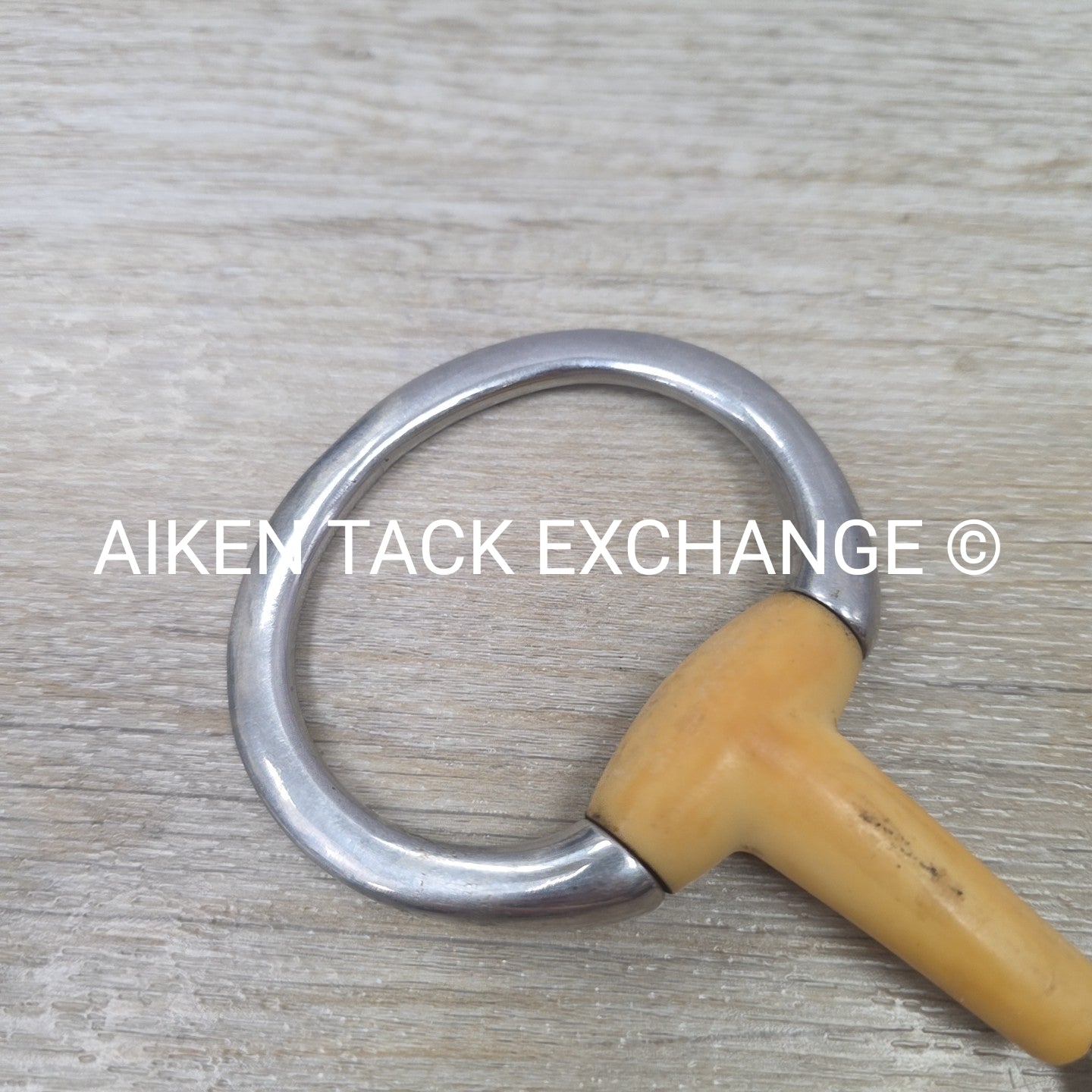 Single Joint Plastic Eggbutt Bit 5" (Has Chew Marks)