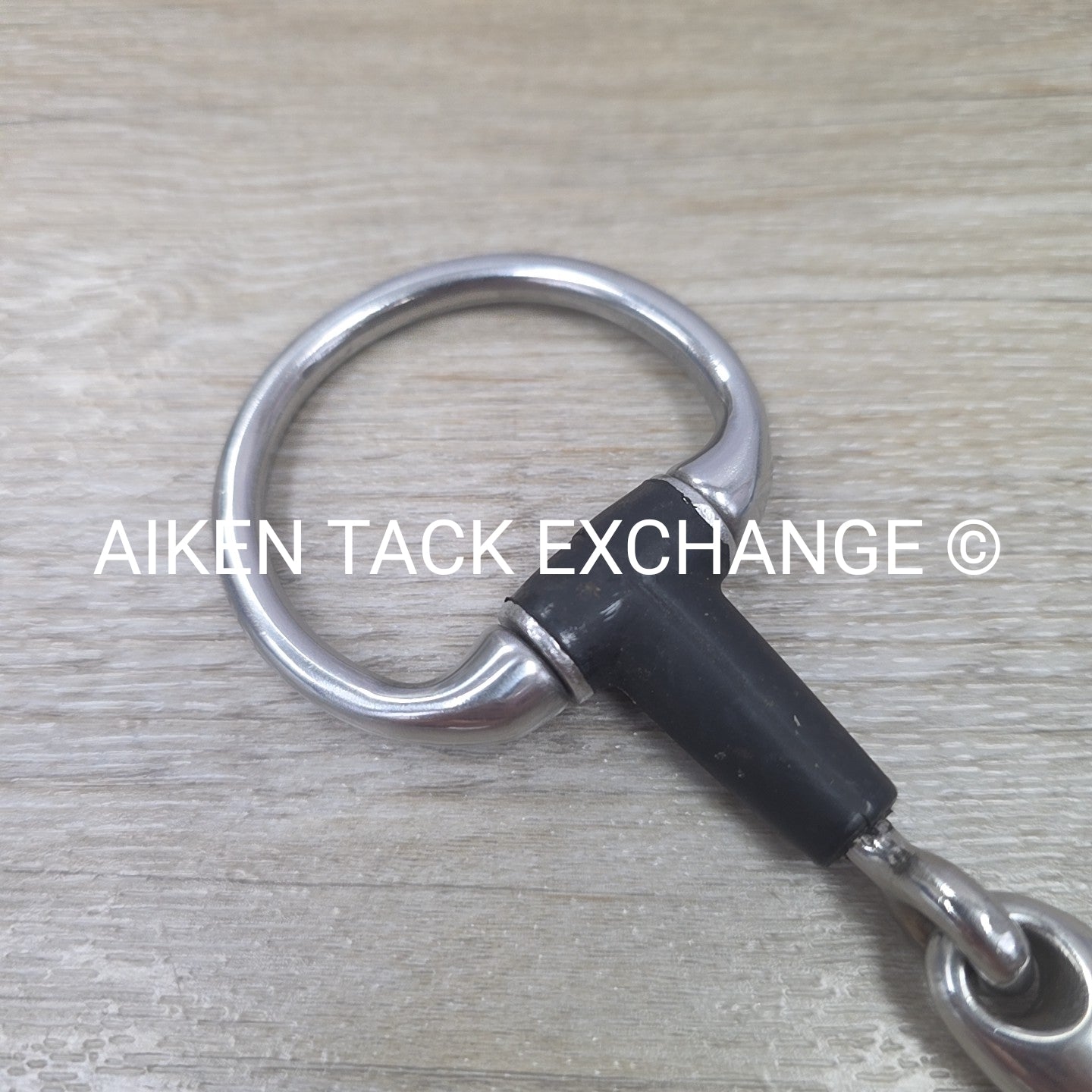 Double Joint Rubber Eggbutt Pony Bit 4.25"