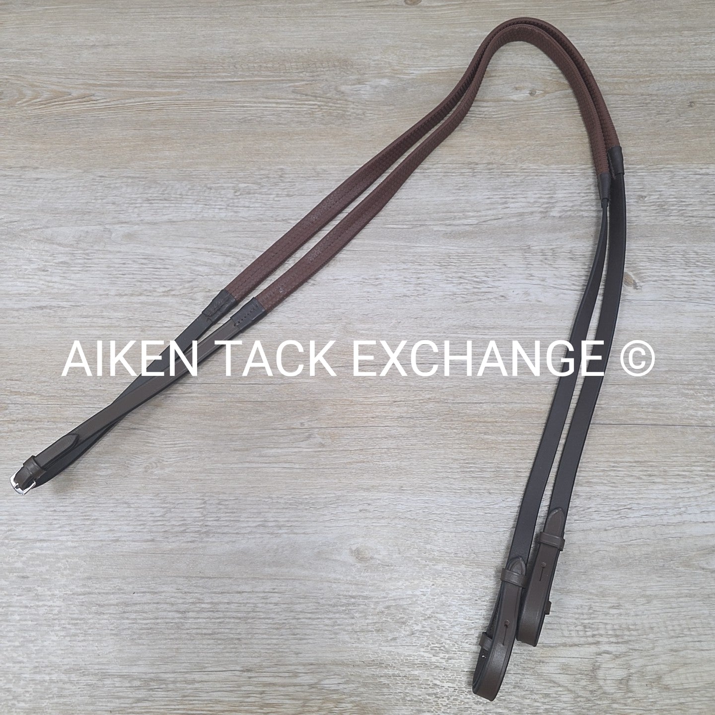 HDR Pro Mono Crown Flash Bridle with Rubber Reins, Havana, Oversize