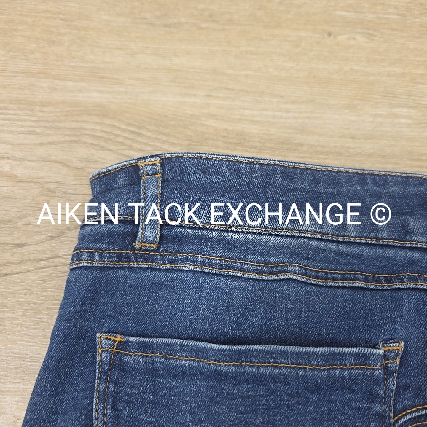 PS of Sweden Maggie Silicone Grip Full Seat Denim Breeches, Size 42 US 30