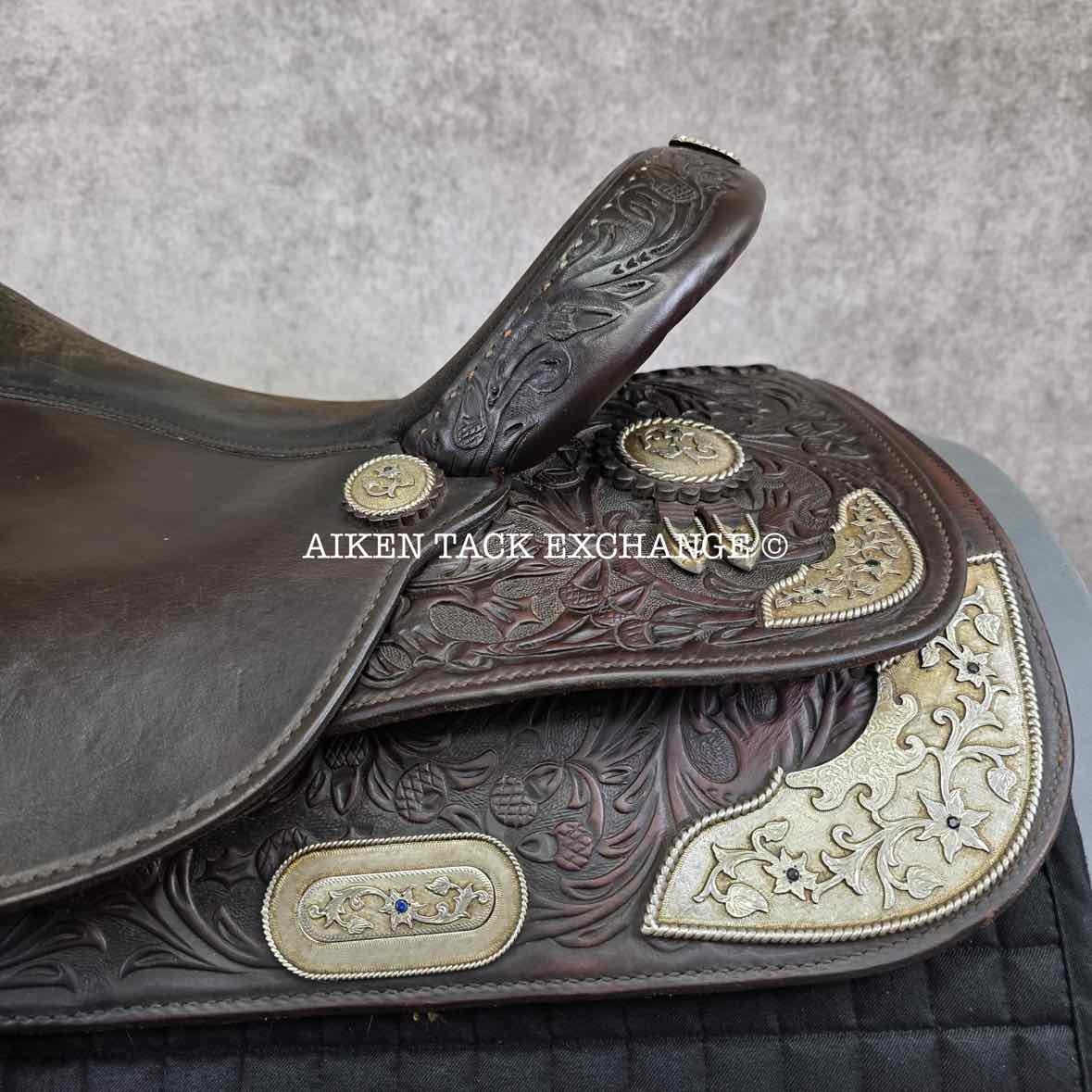 2001 Circle Y 2375 Equitation Western Saddle, 16.5" Seat, Regular Tree - Semi QH Bars