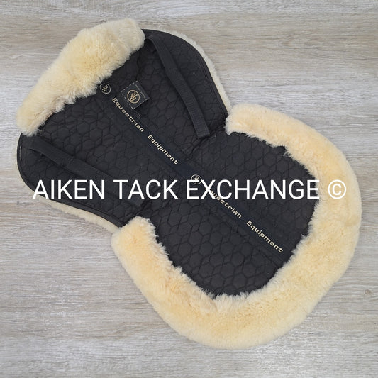 BR Equestrian Shimmable Sheepskin Half Pad, Size Full