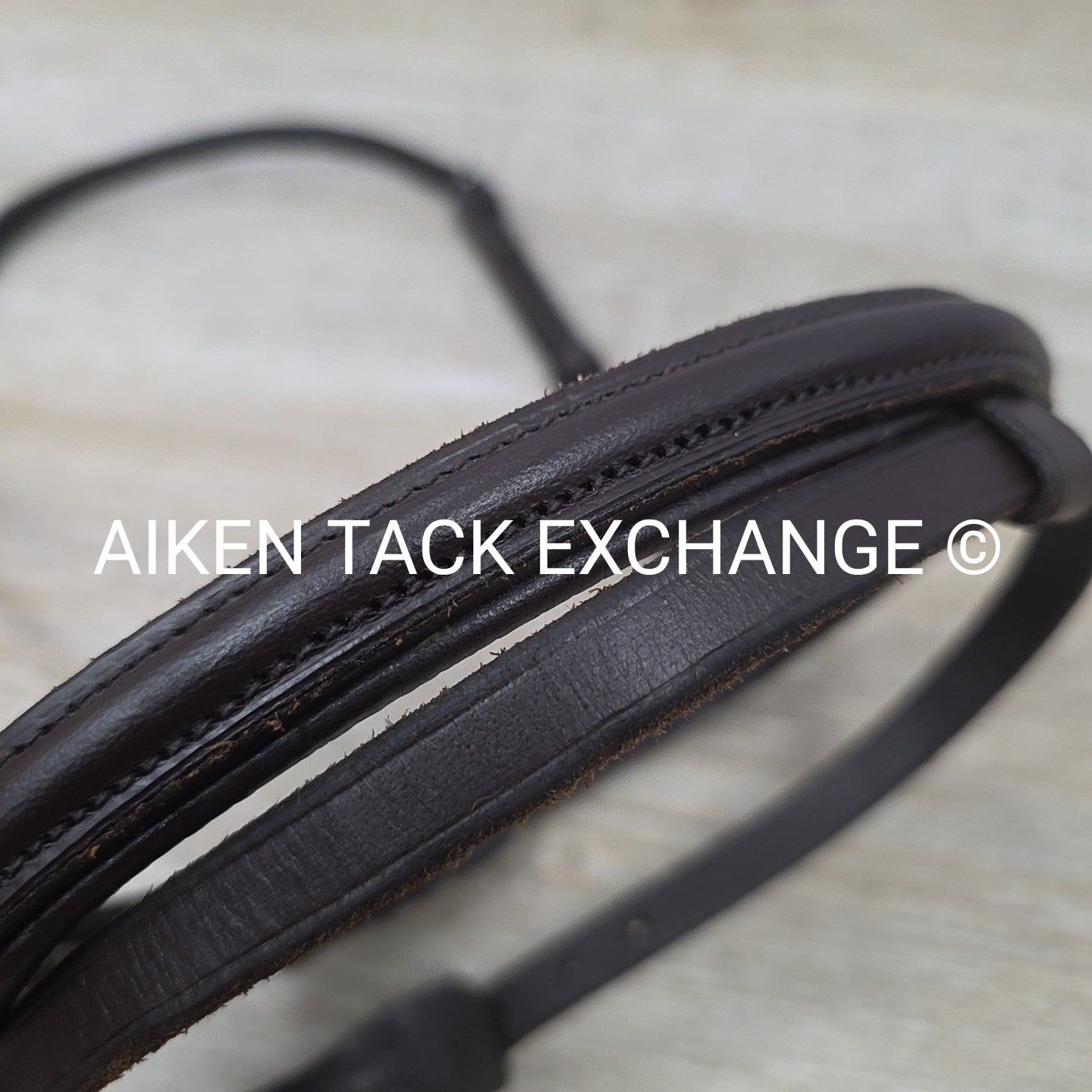 Plain Raised Flash Noseband, Brown, Size Full