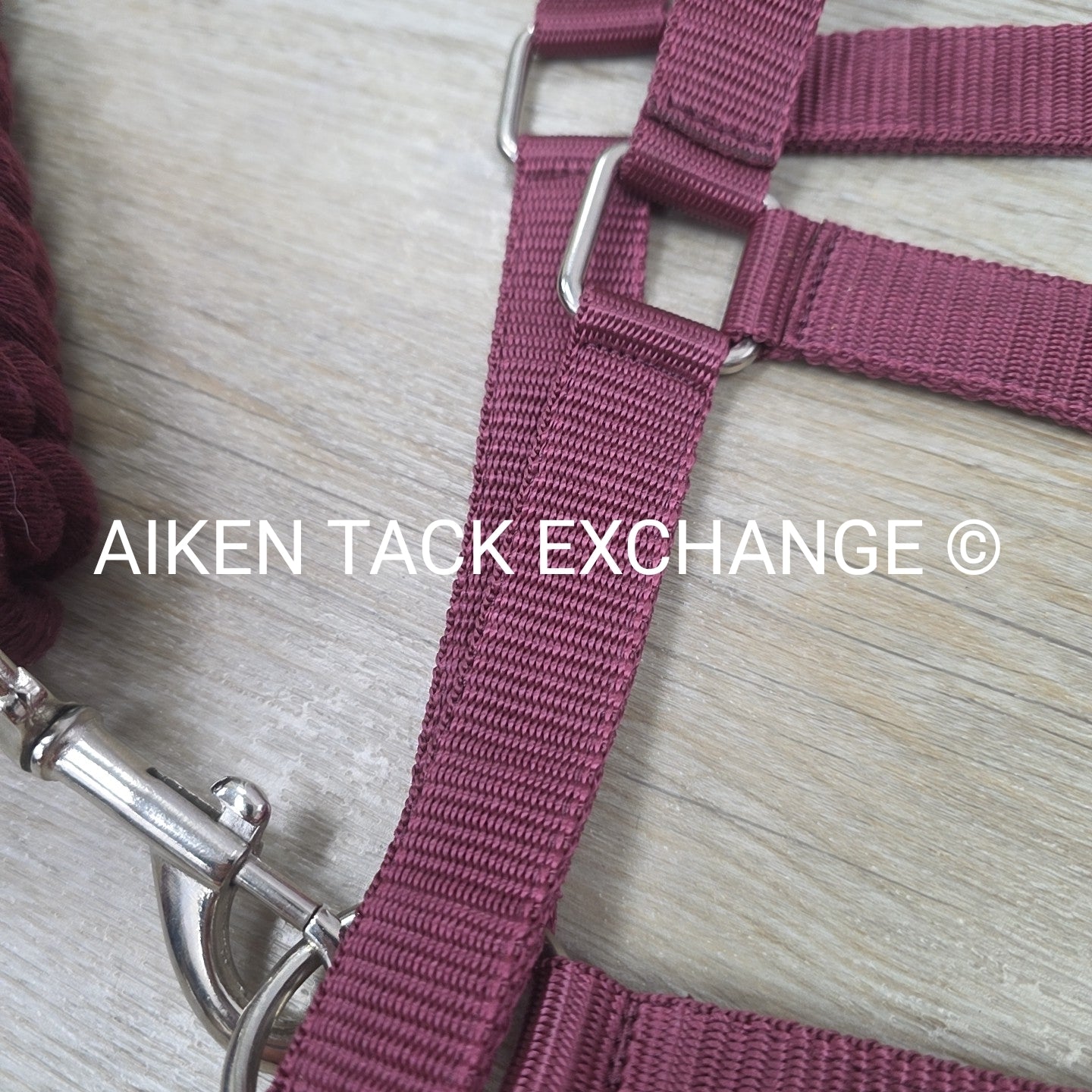 TuffRider Breakaway Nylon Halter & Lead Rope Set, Burgundy, Size Cob