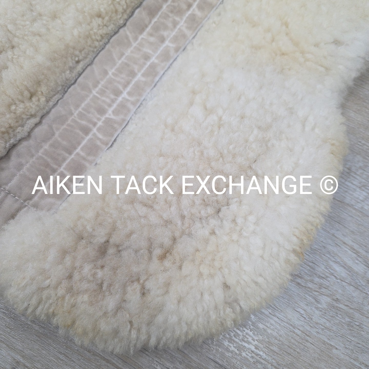 Mattes Platinum Dressage Sheepskin Half Pad with Rear Trim, Size Large