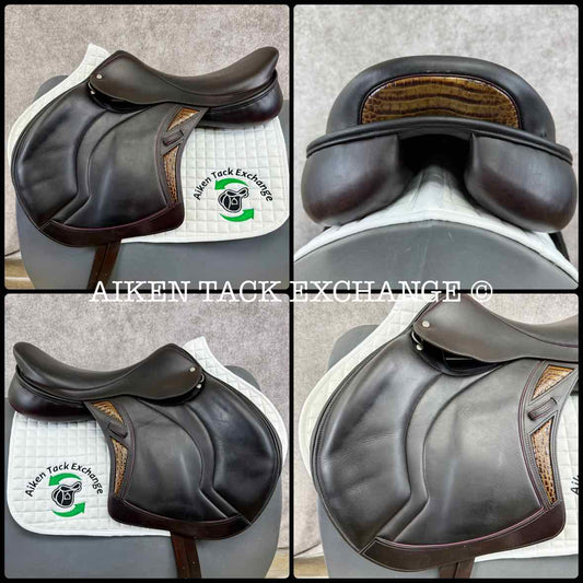 2021 Stackhouse Monoflap Jump Saddle, 18" Seat, Narrow Tree