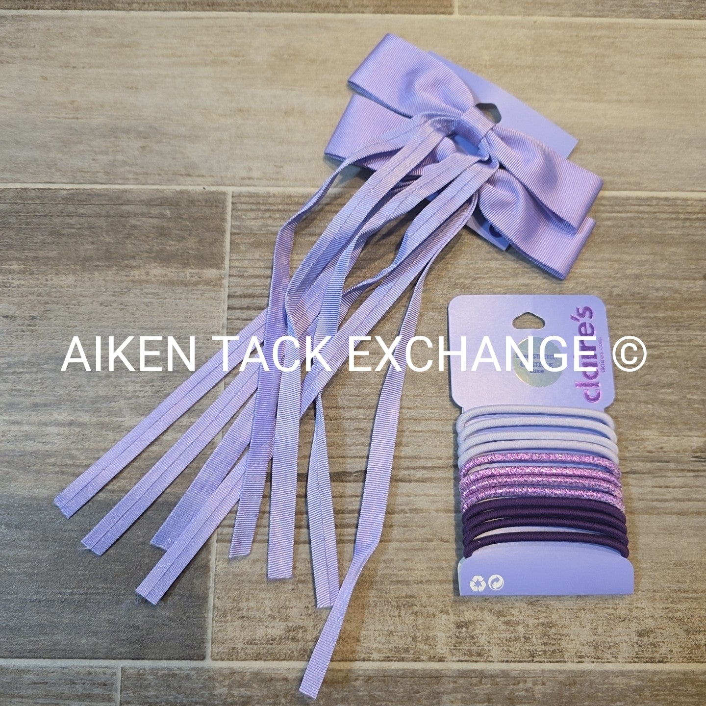 Claire's Hair Bundle - 1 Hair Tie Set, 2 Hair Clips