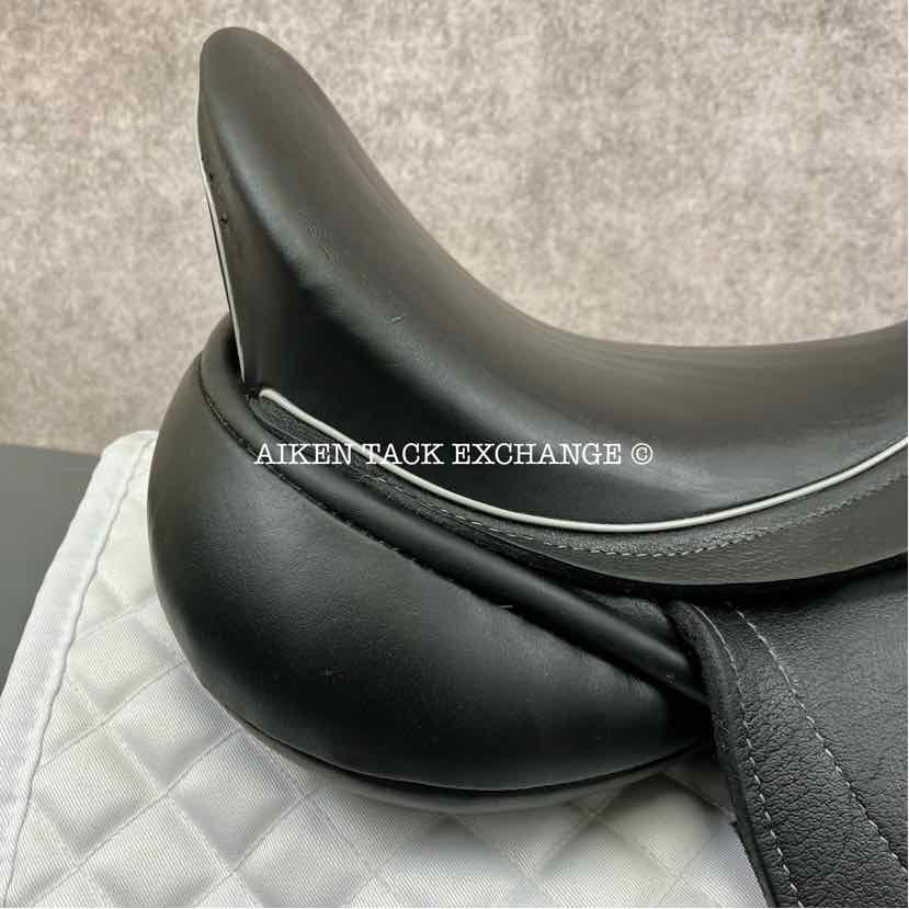 2017 Custom Saddlery Advantage Monoflap Dressage Saddle, 17.5" Seat, Adjustable Tree, Wool Flocked Panels