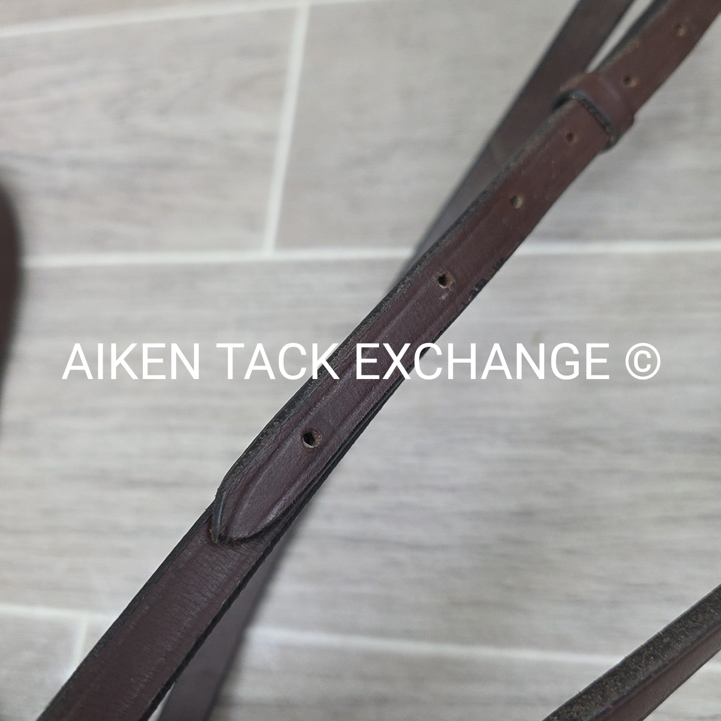 Flat Standing Martingale, Brown, Size Cob / Pony