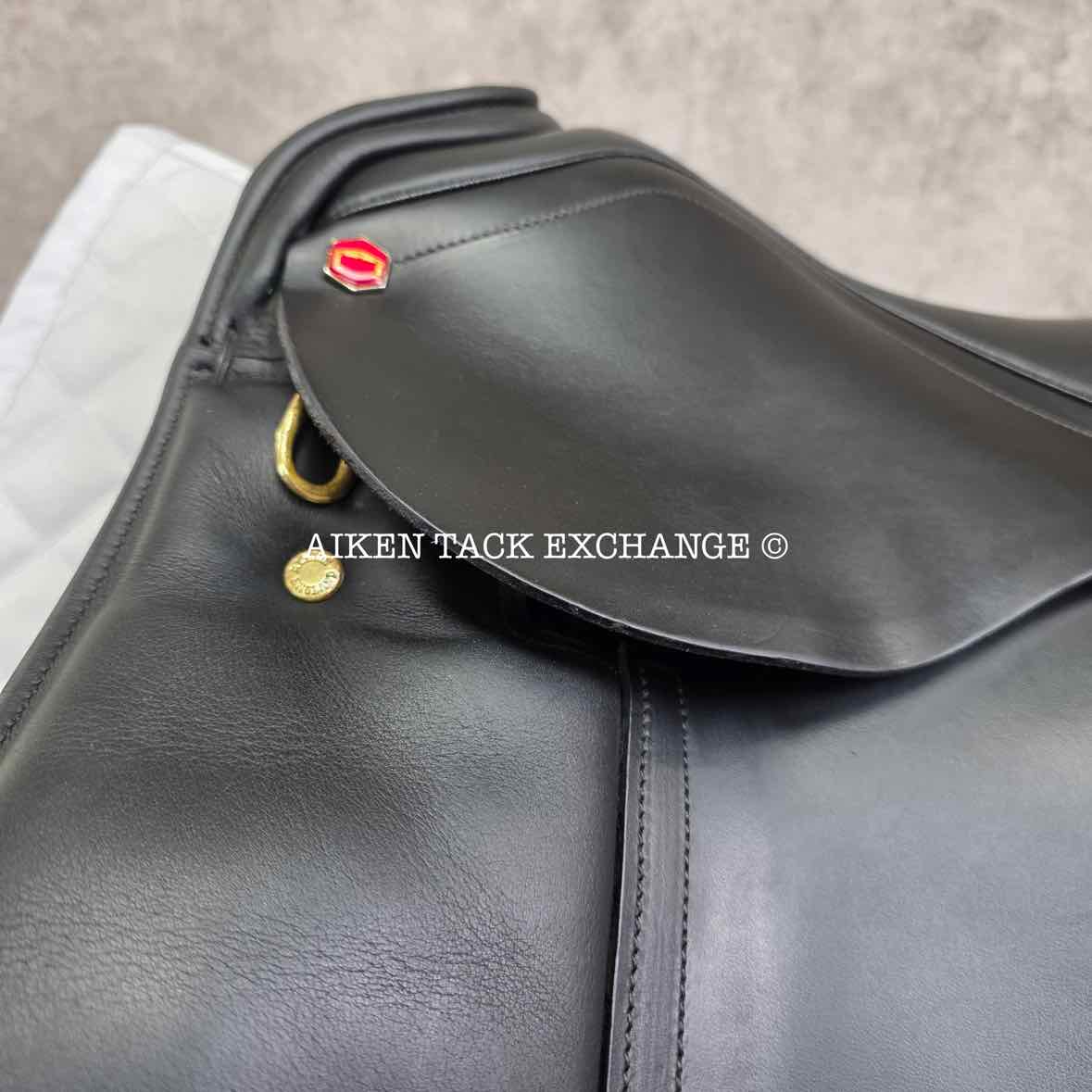 Albion SLK Dressage Saddle, 17.5" Seat, Adjusta-Tree: Set to Wide, Wool Flocked Panels