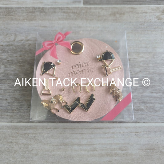 Equestrian Earring Set - 8 Pairs Total