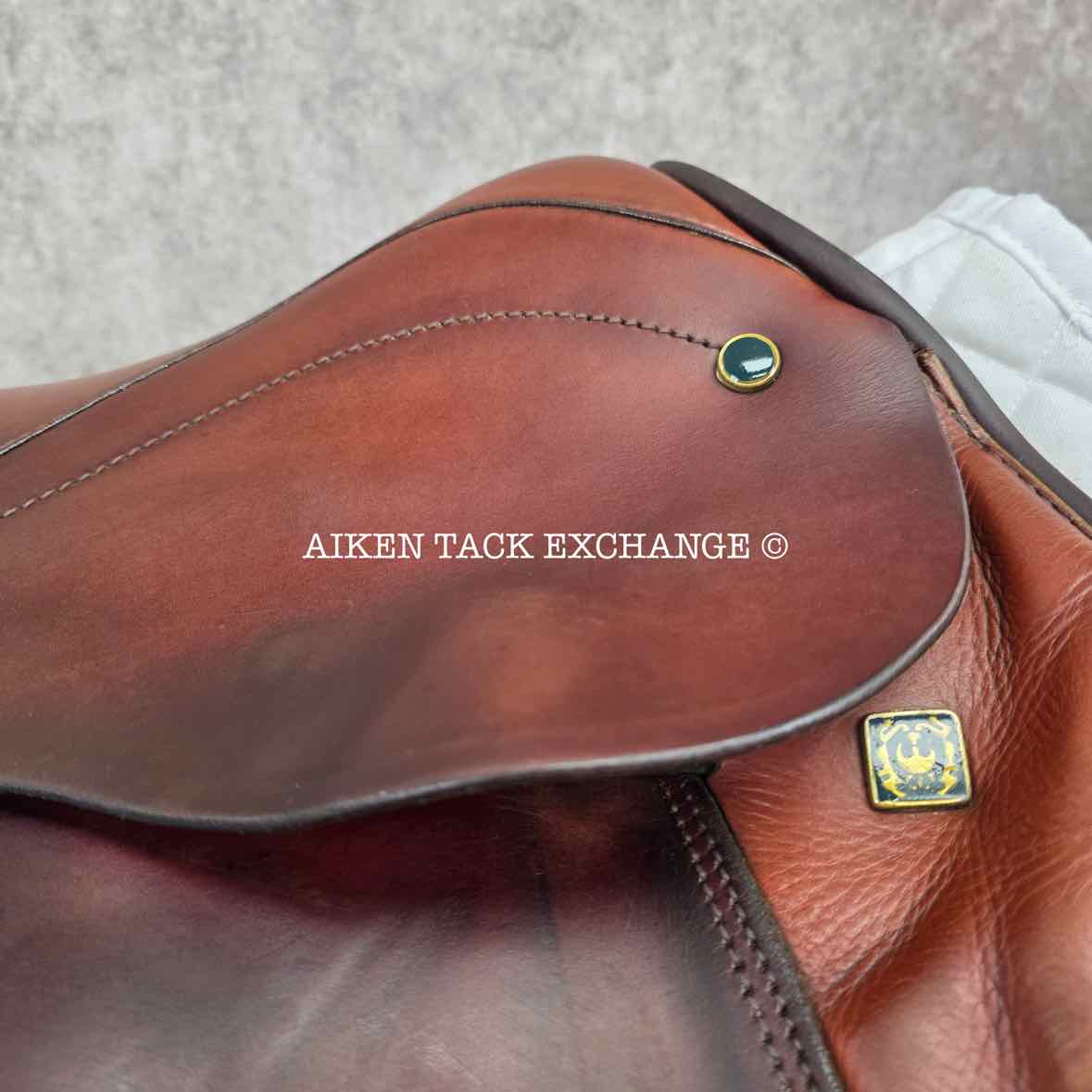 Stubben Edelweiss CS Close Contact Jump Saddle, 17" Seat, 31cm Tree - MW, Wool Flocked Panels