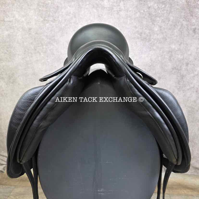 **SOLD** Heritage Bespoke Saddlery "The Oneness" Monoflap Dressage Saddle, 16.5" Seat, Wide Tree, Wool Flocked Panels
