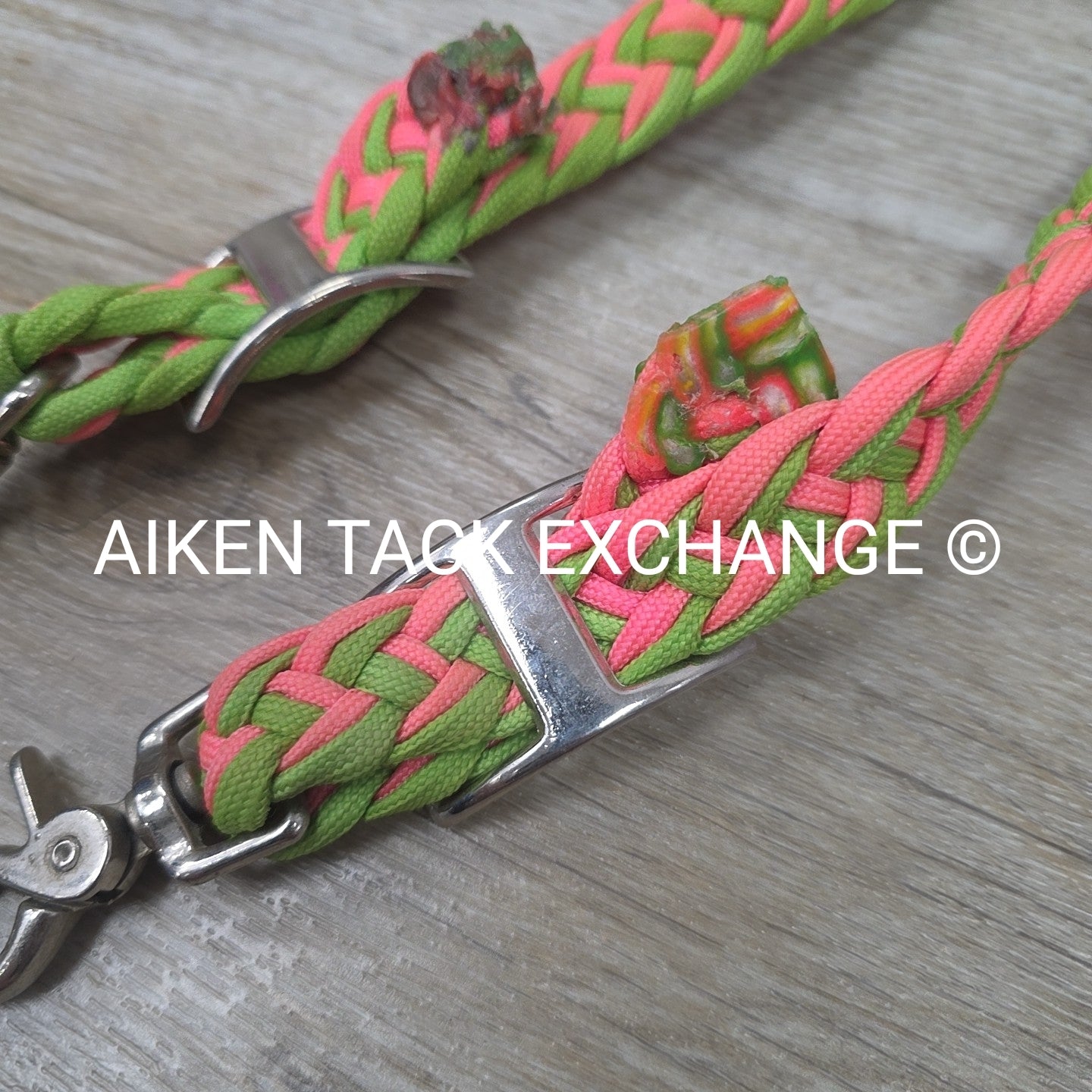 Braided Flat Barrel Reins with Snaps