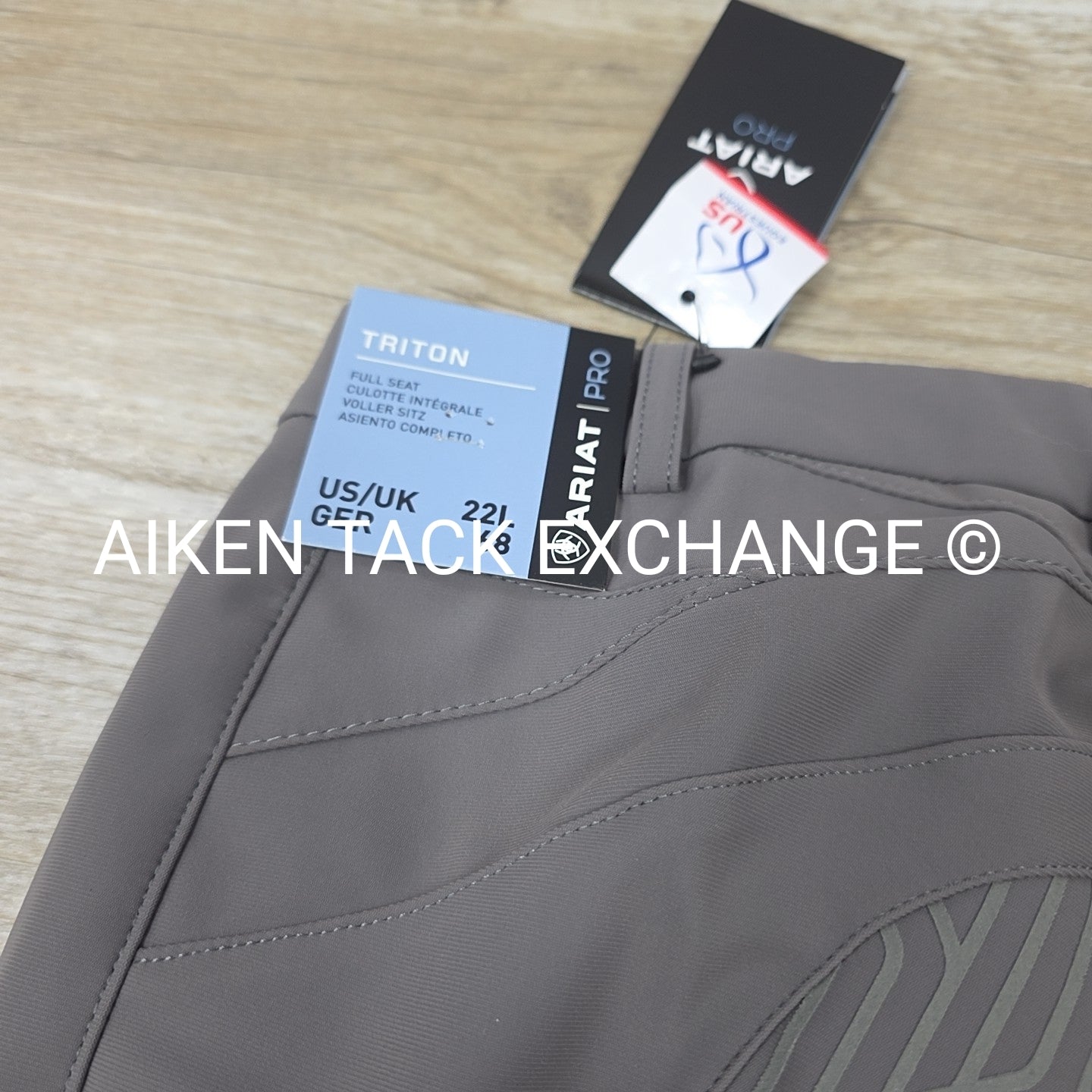 Ariat Triton Silicone Grip Full Seat Breeches, Size 22 L