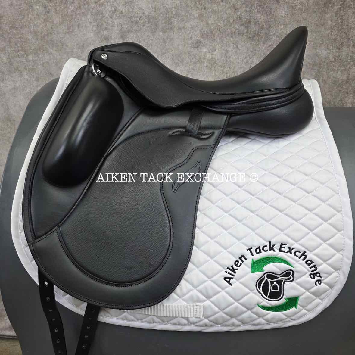 2023 Envy by Custom Saddlery Motion Monoflap Dressage Saddle, 17.5" Seat, Adjustable Tree, Wool Flocked Panels