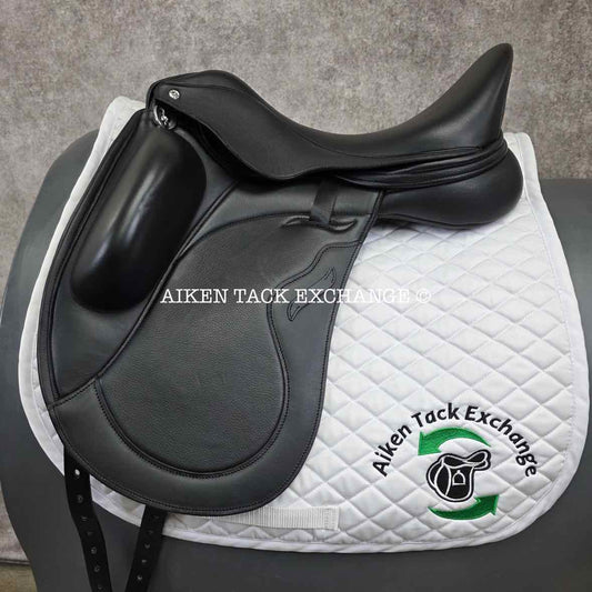 2023 Envy by Custom Saddlery Motion Monoflap Dressage Saddle, 17.5" Seat, Adjustable Tree, Wool Flocked Panels