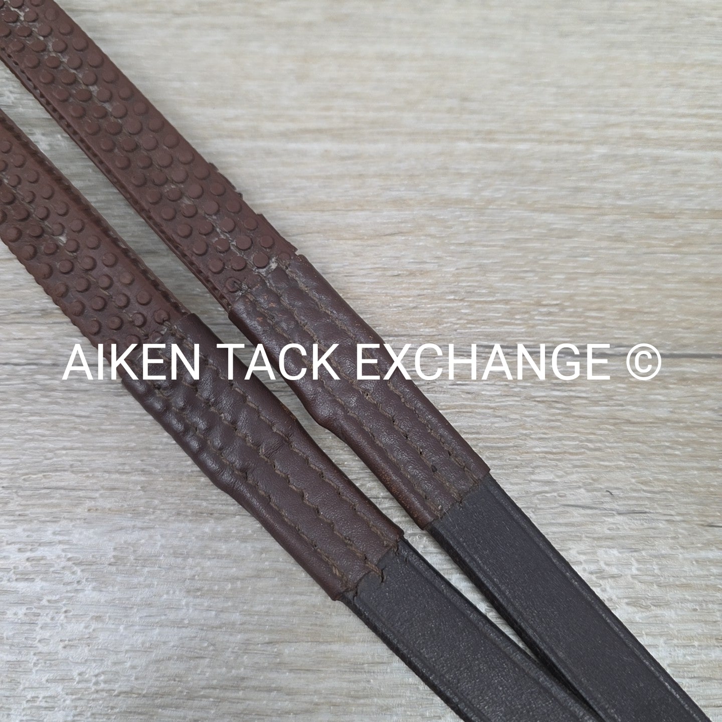 Schockemohle Rubber Reins, Brown, 56"