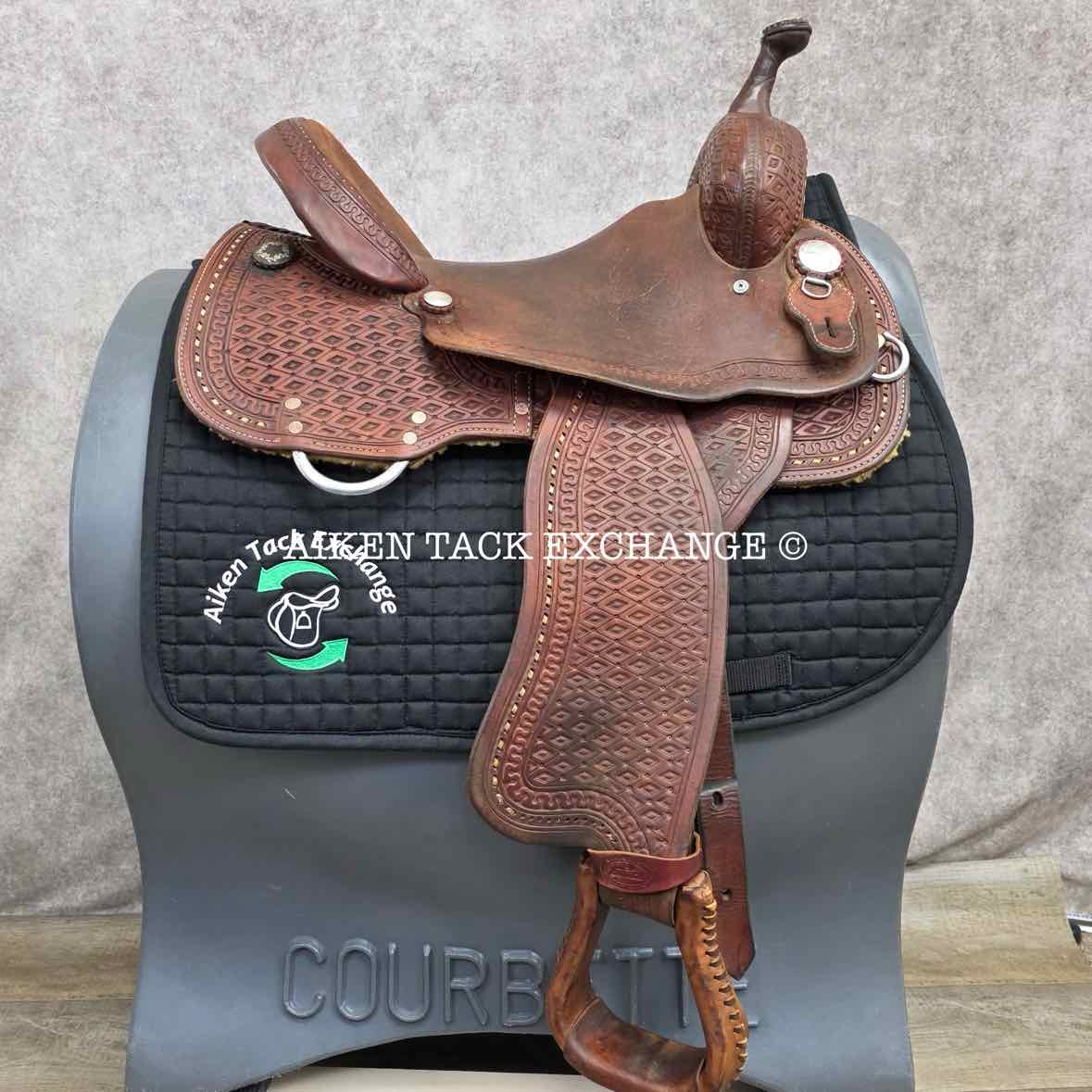 Kowalsky Western Saddle, 15.5" Seat, Wide Tree - Full QH Bars