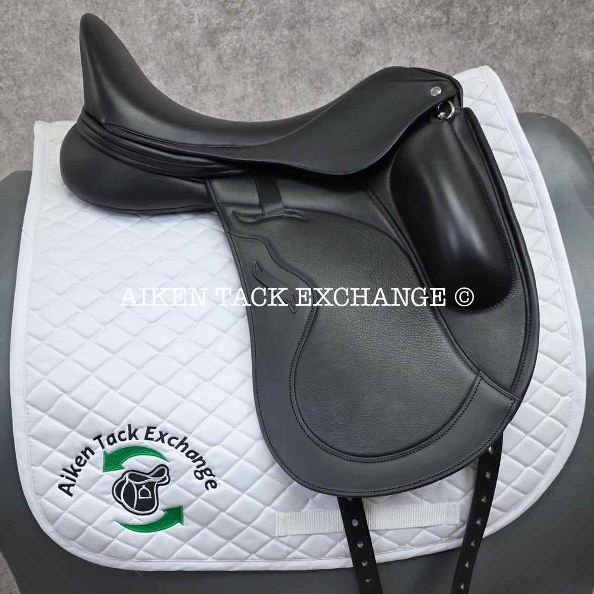 2024 Envy by Custom Saddlery Motion Monoflap Dressage Saddle, 18" Seat, Adjustable Tree, Wool Flocked Panels