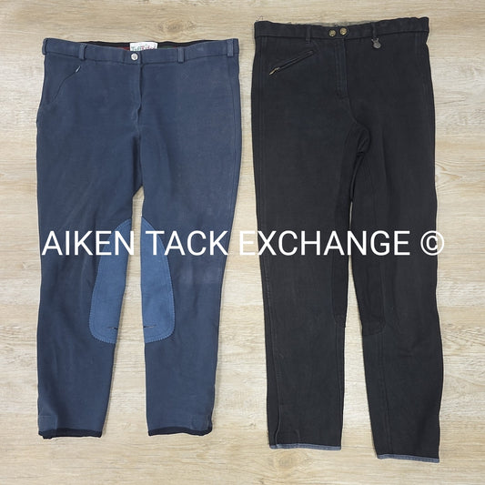 BARGAIN BUNDLE: 1 TuffRider Knee Patch Size 34, 1 EquiComfort Full Seat Size 32