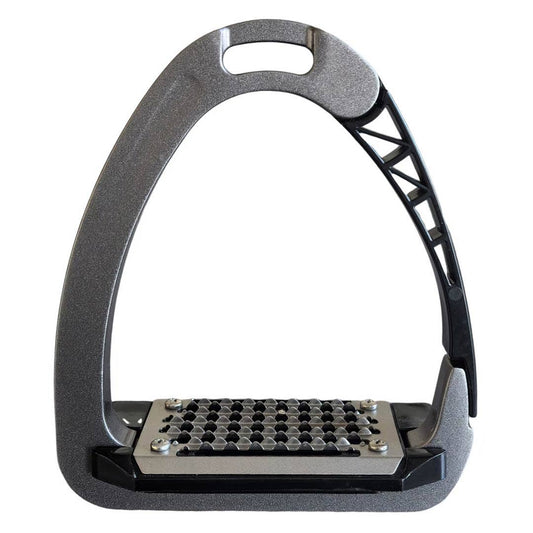 TuffRider Tech Safety Stirrups-1.8lbs: Dark Grey / STD