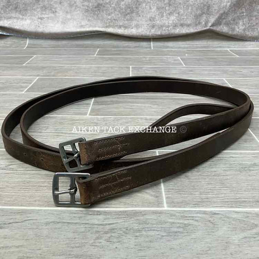 English Stirrup Leathers, Brown, 58"