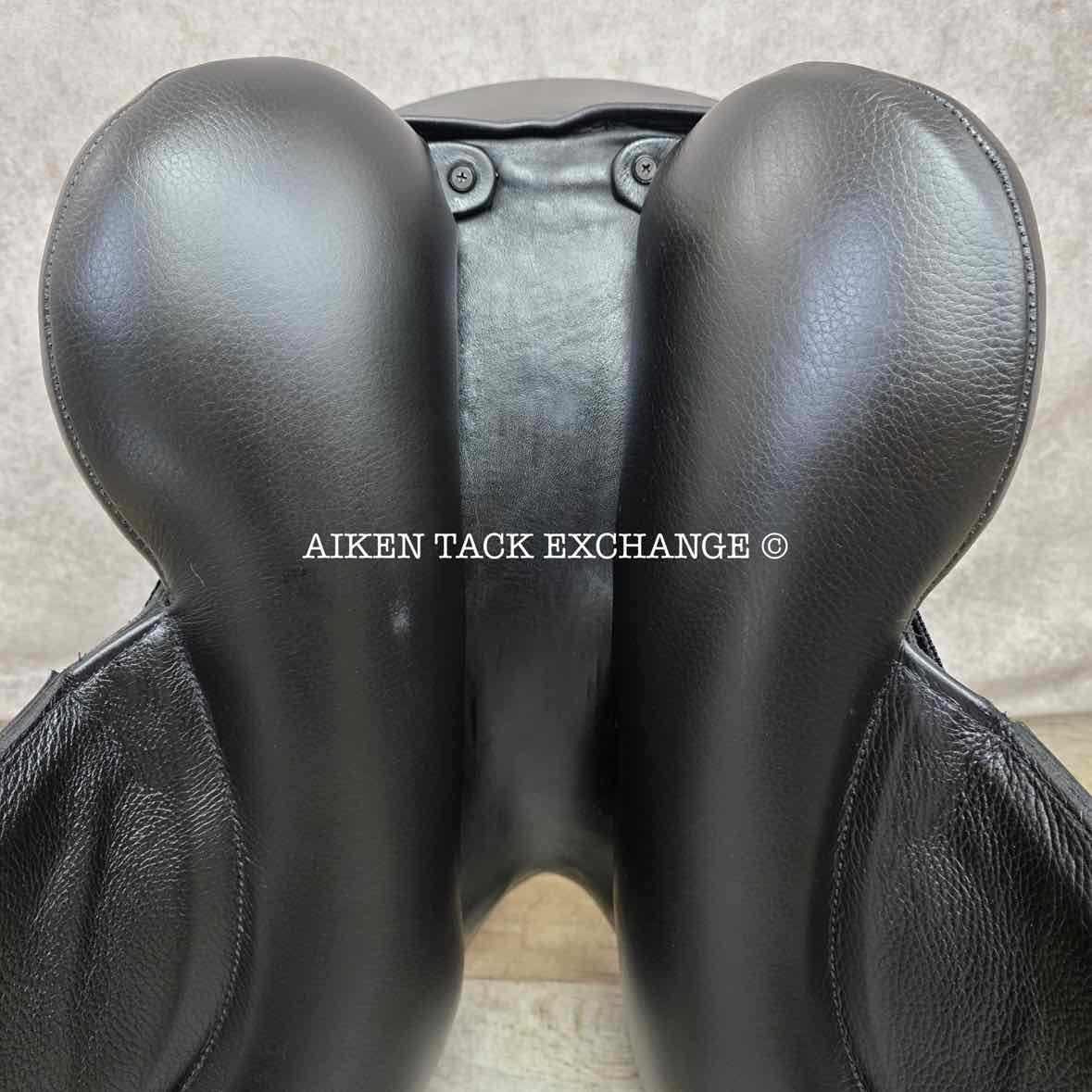 2023 Envy by Custom Saddlery Aurora Monoflap Dressage Saddle, 17.5" Seat, Adjustable Tree, Wool Flocked Panels