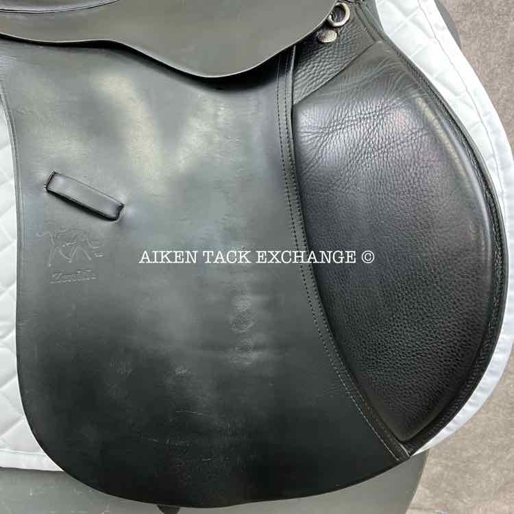 2003 Frank Baines Balance Zenith GPJ Saddle, 18" Seat, Extra Wide Hoop Tree, Wool Flocked Panels