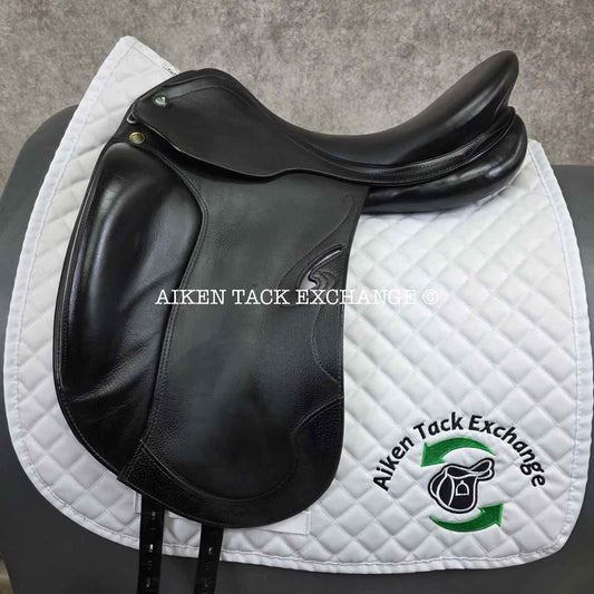 2017 Prestige Passion K Monoflap Dressage Saddle, 17" Seat, 33 Tree - M/MW, Wool Flocked Panels