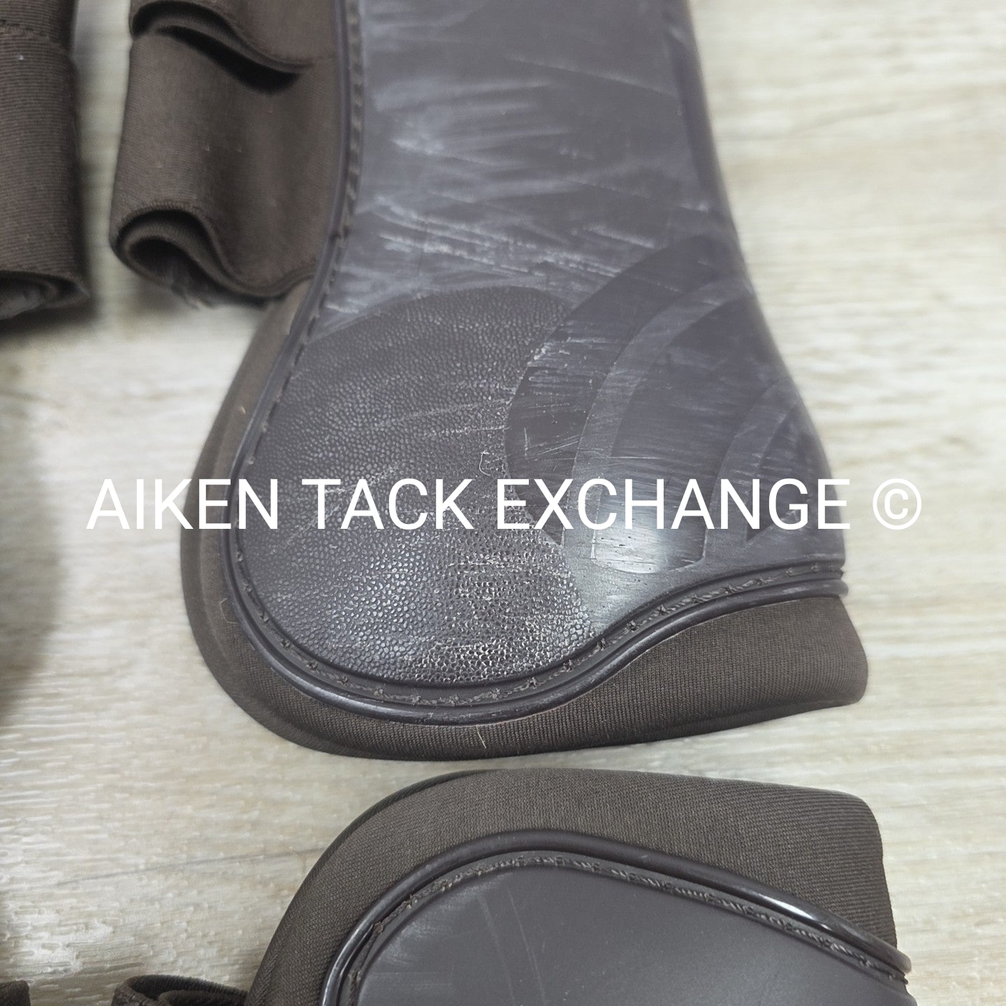 Horze Open Front Tendon Boot Set, Front & Hind, Brown, Size Full