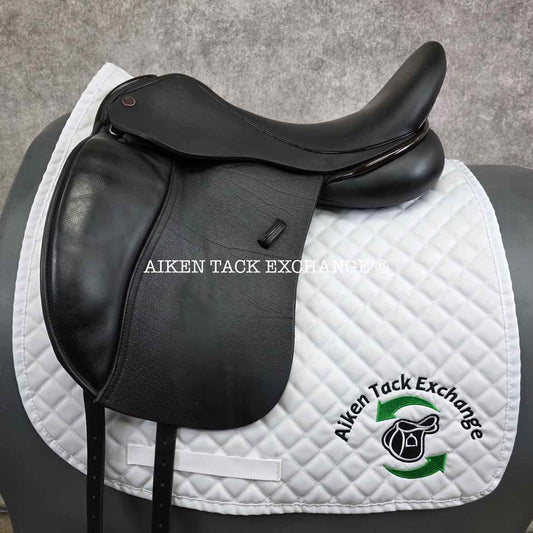 Dresch Phoenix Dressage Saddle, 18" Seat, Short Flap, Wide Tree, Wool Flocked Panels