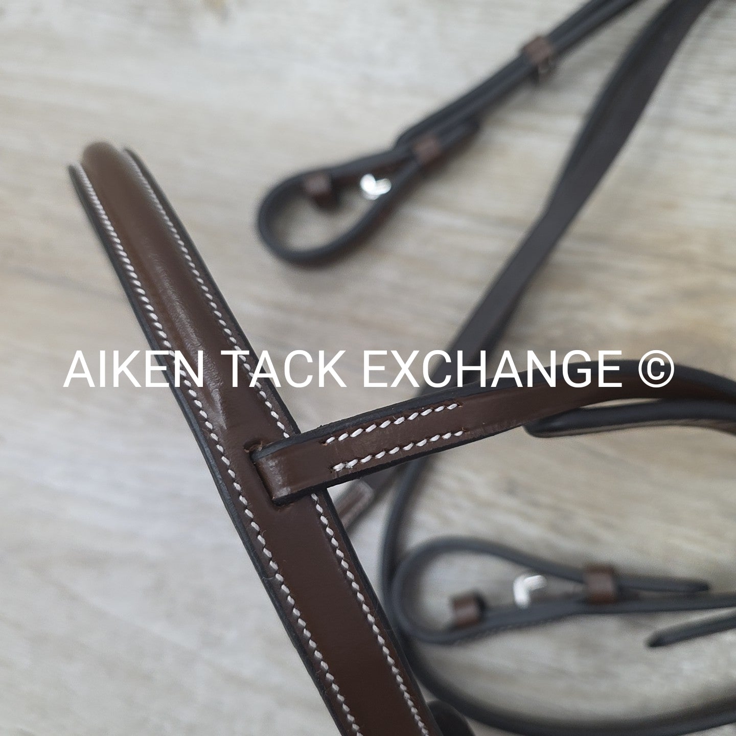 HDR Advantage Plain Raised Bridle with Reins, Australian Nut, Size Pony