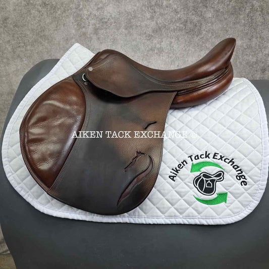 2012 Antares Comfort Close Contact Jump Saddle, 17" Seat, 2N Flap, Medium Wide Tree, Foam Panels
