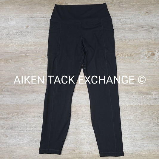 Yogalicious Lux Hi-Rise Tribeca Ankle Tights w/ Pockets, Women's Size L