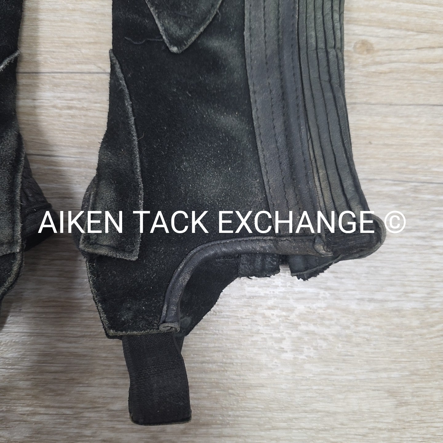 Ovation Suede Half Chaps, Black, Size 8 - 10 Tall