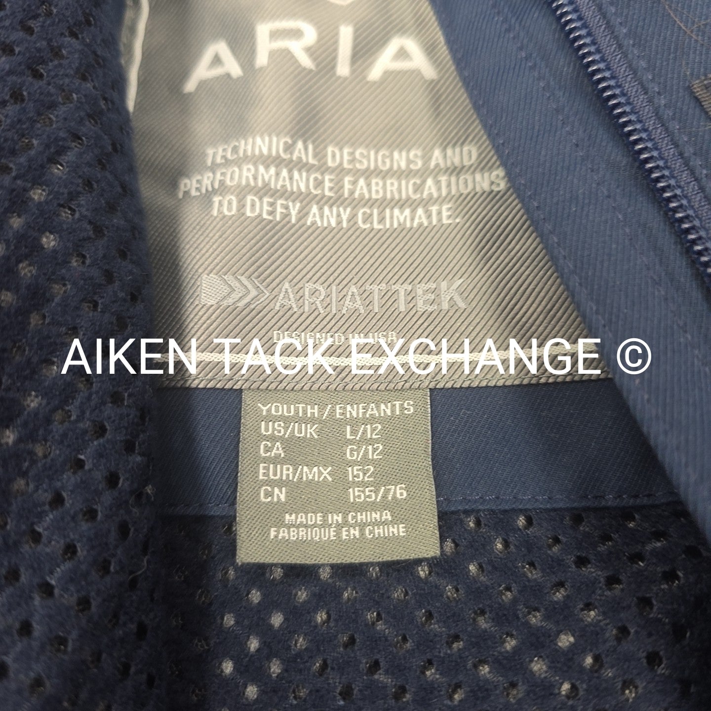 Ariat Spectator Waterproof Rain Jacket, Youth Large