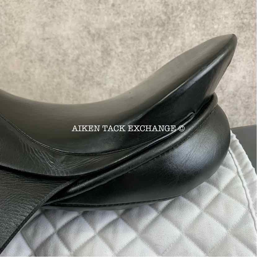 Centaur by Michael Stokes Dressage Saddle, 17.5" Seat, Short Flap, Medium Tree, Wool Flocked Panels