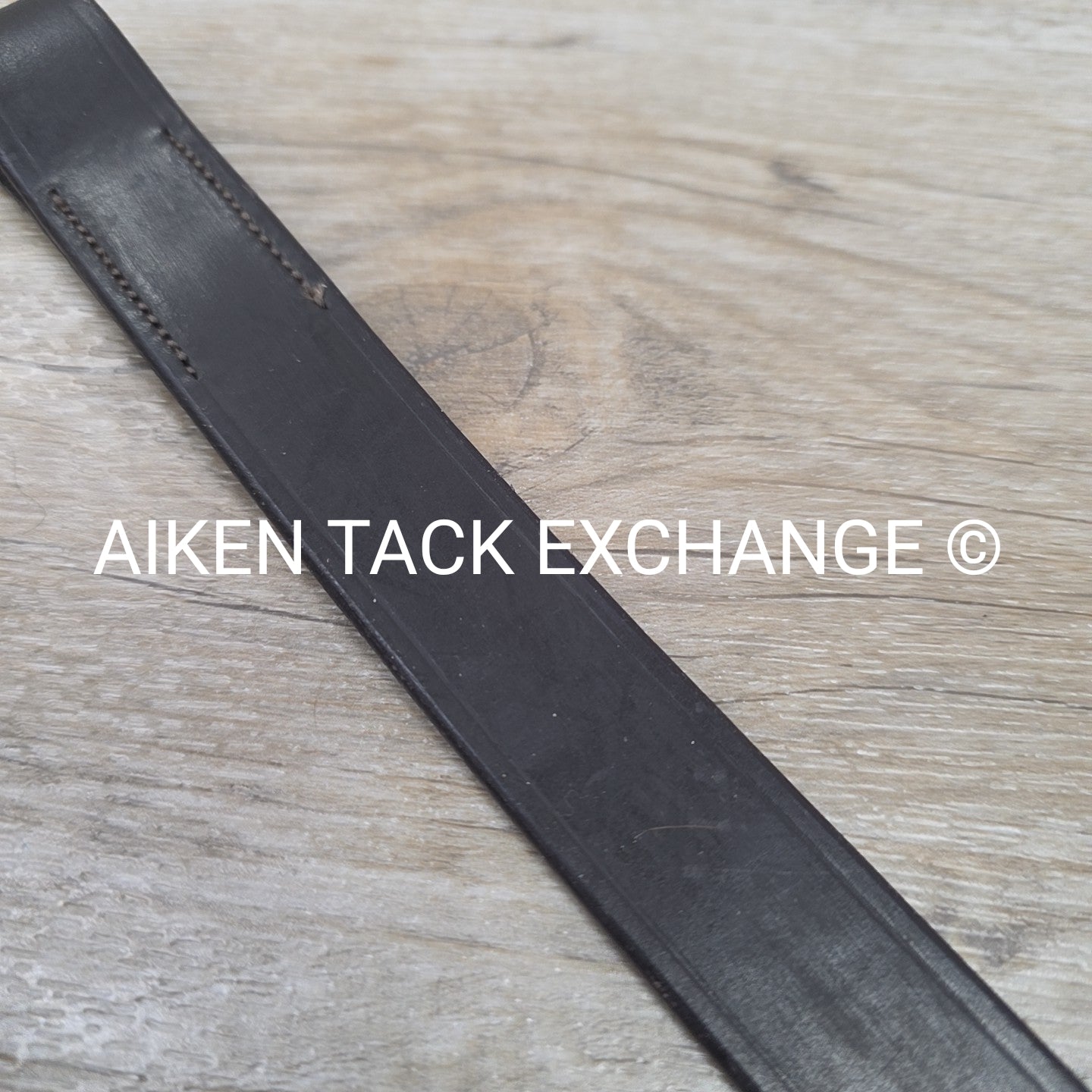 Flexible Fit Flat Plain Fox Hunter Browband, Brown, 15"