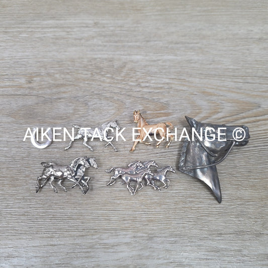 Horse Pin Bundle + 1 Horseshoe Charm