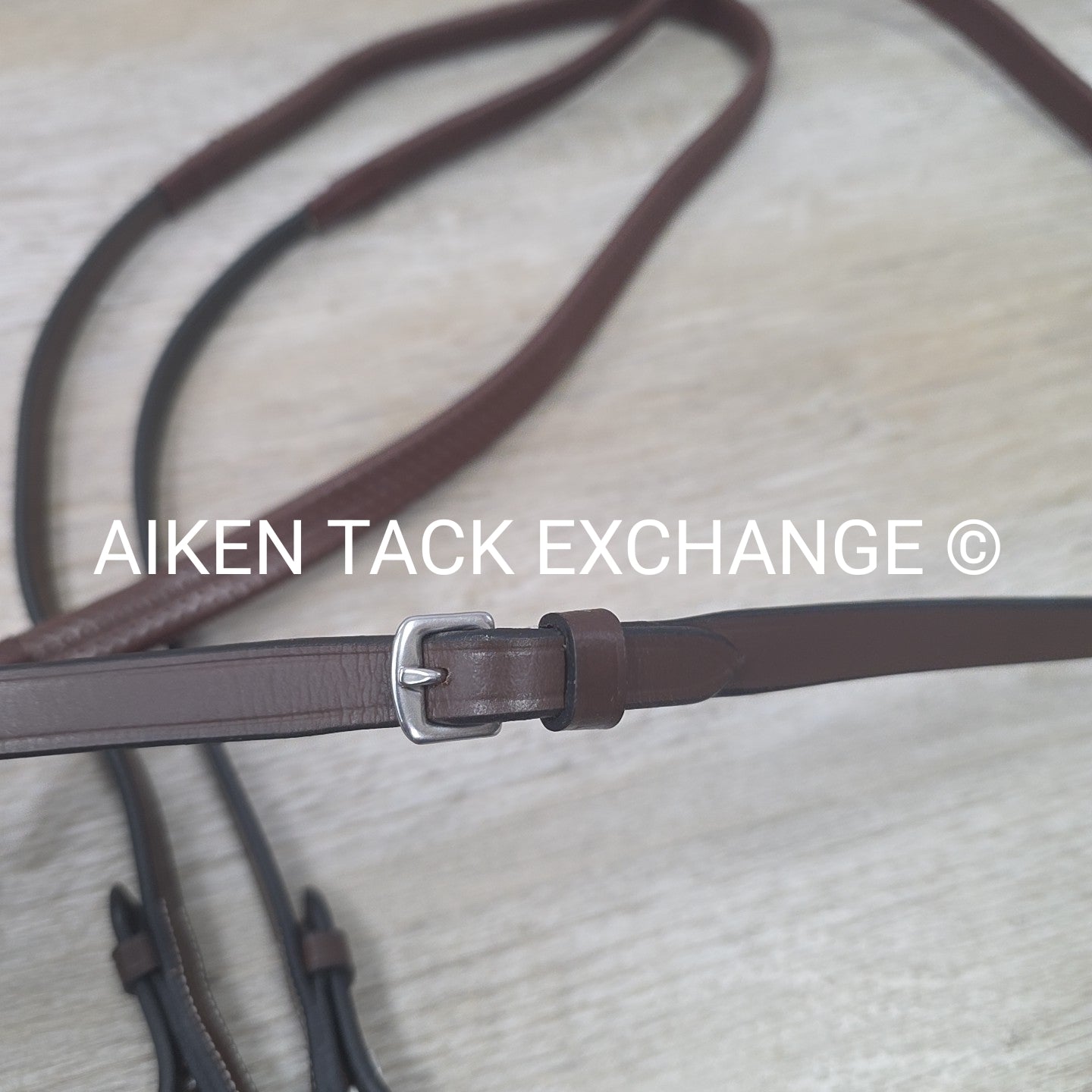 HDR Pro Mono Crown Figure 8 Bridle with Rubber Reins, Australian Nut, Size Full