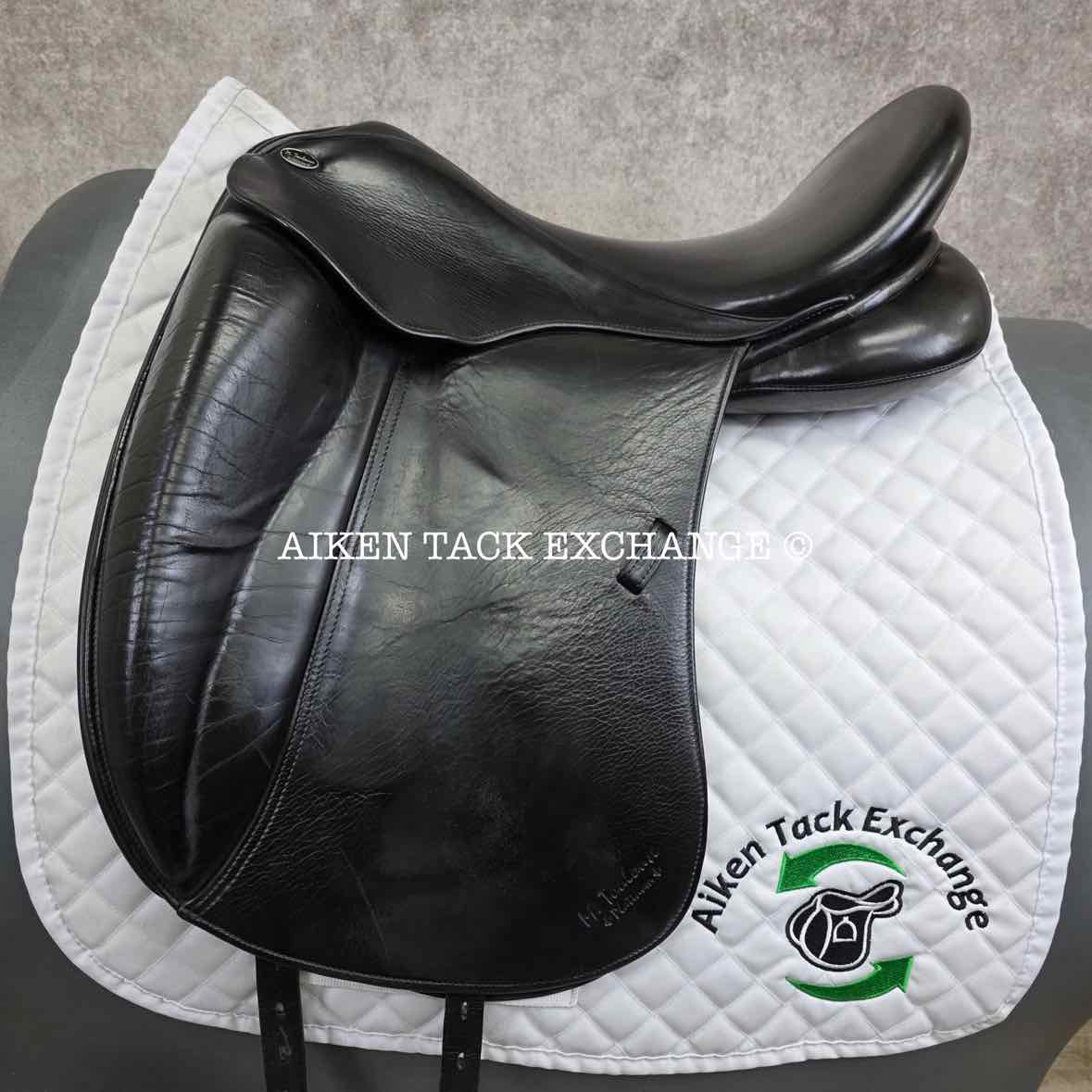 2012 Marcel Toulouse Marianne Platinum Genesis Dressage Saddle, 17.5" Seat, Adjustable Tree, Wool Flocked Panels