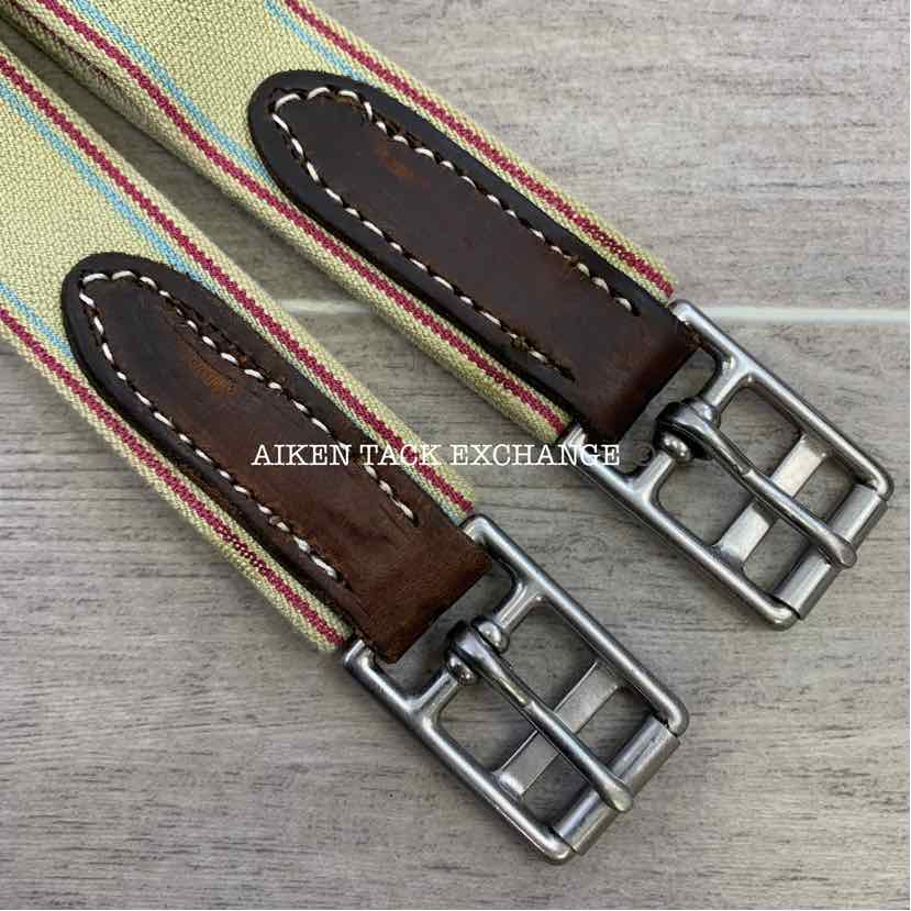 CWD Belly Guard Stud Girth with Double End Elastic, Brown, 48"