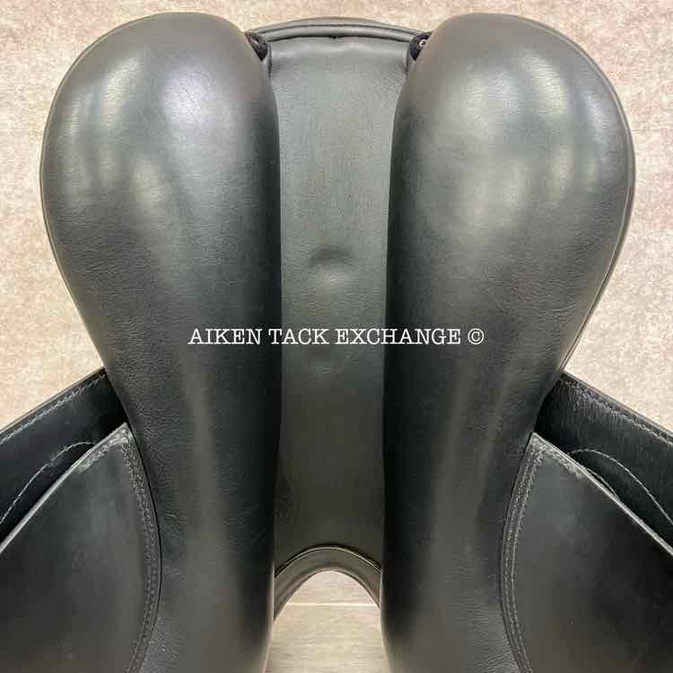 **SOLD** 2008 Prestige Optimax Dressage Saddle, 17" Seat, 34 Tree - Medium Wide, Wool Flocked Panels
