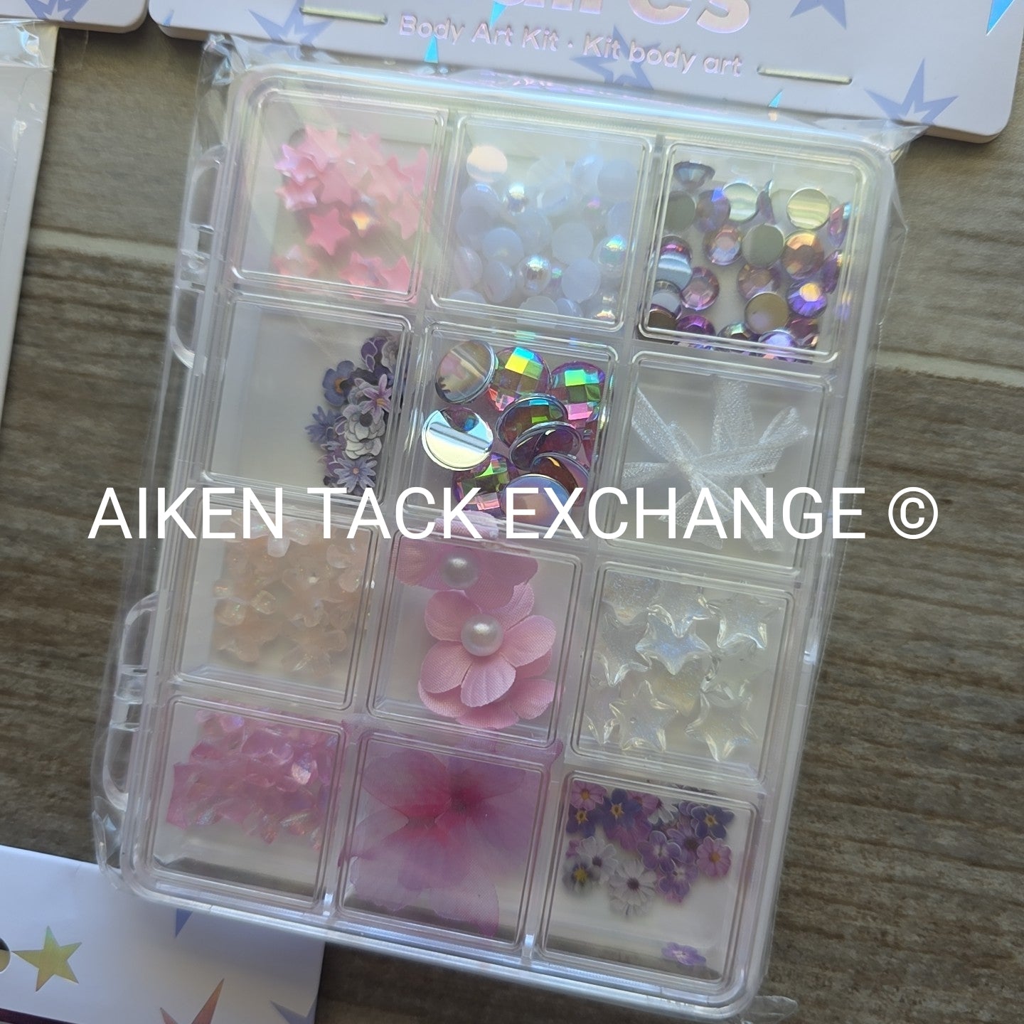 Claire's Body Art Kits - 2 Large Gem Kits w/ Case + 1 Gem & Glitter Kit