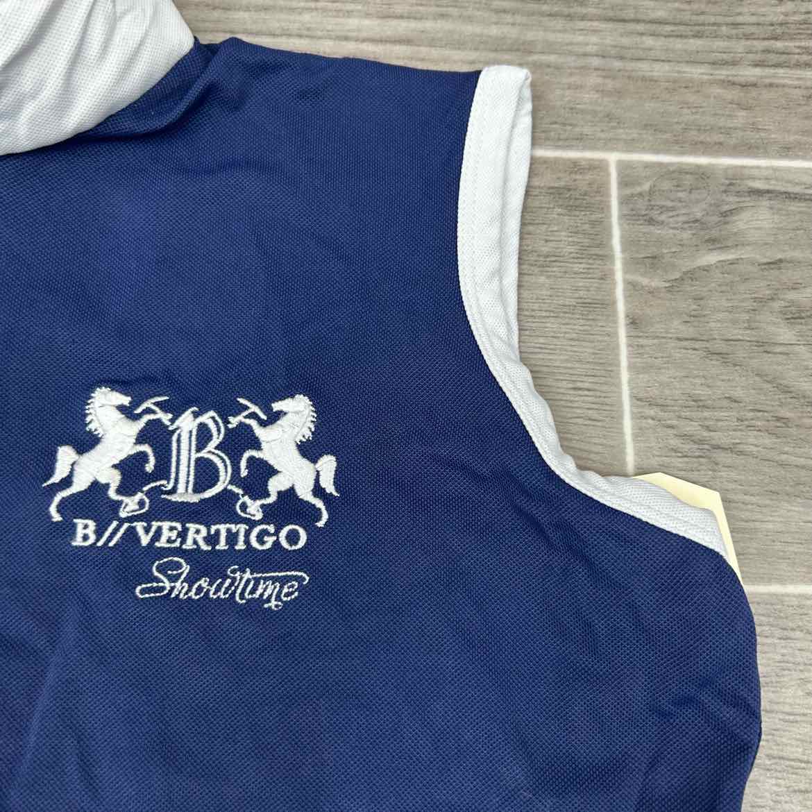 B Vertigo Show Time Sleeveless Show Shirt, Size Medium
