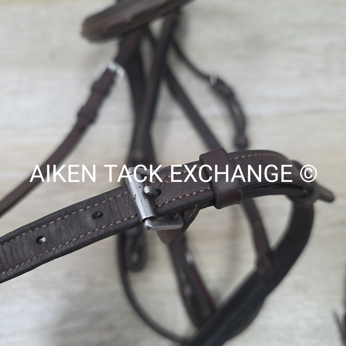 KL Select Black Oak Fancy Stitched Bridle with Matching Laced Reins, Brown, Over